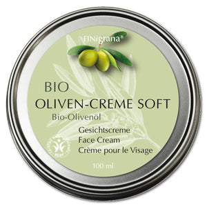 Weissblech Dose mit Bio Oliven Creme Soft von FINIgrana 100 ml